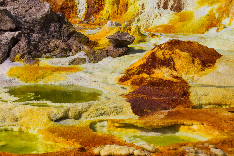  Dallol Depression, also called Danakil Depression   Ethiopia